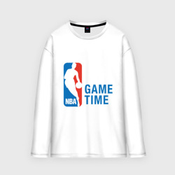 Мужской лонгслив oversize хлопок NBA Game Time