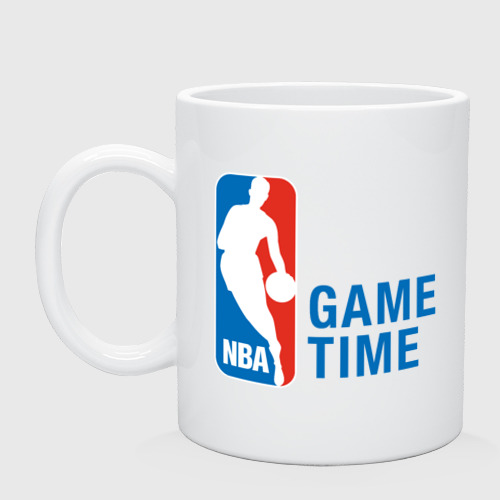 Кружка керамическая с принтом NBA Game Time, вид спереди #2