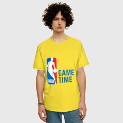 Мужская футболка хлопок Oversize NBA Game Time - фото 2