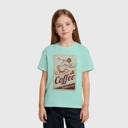 Детская футболка хлопок Coffee Cup Retro - фото 2