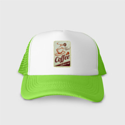 Кепка тракер с сеткой Coffee Cup Retro