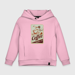 Детское худи Oversize хлопок Coffee Cup Retro