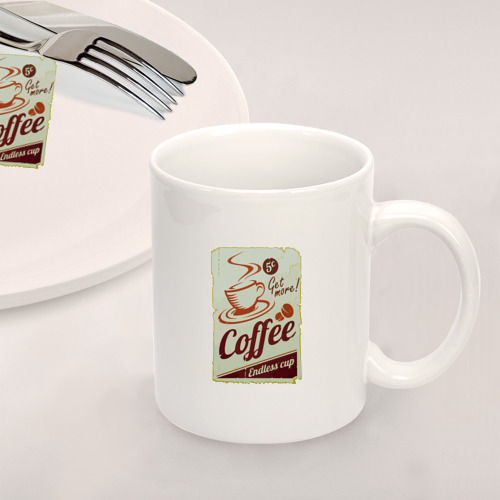 Набор: тарелка + кружка Coffee Cup Retro - фото 2