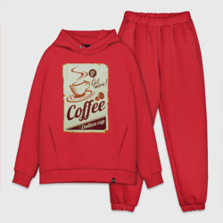 Мужской костюм oversize хлопок Coffee Cup Retro