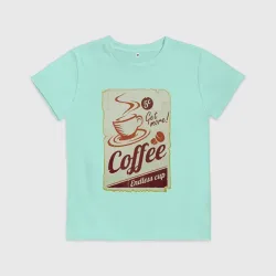 Детская футболка хлопок Coffee Cup Retro