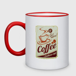 Кружка двухцветная Coffee Cup Retro