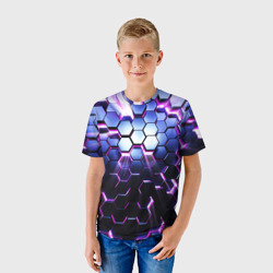 Детская футболка 3D Соты - 3d - фото 2