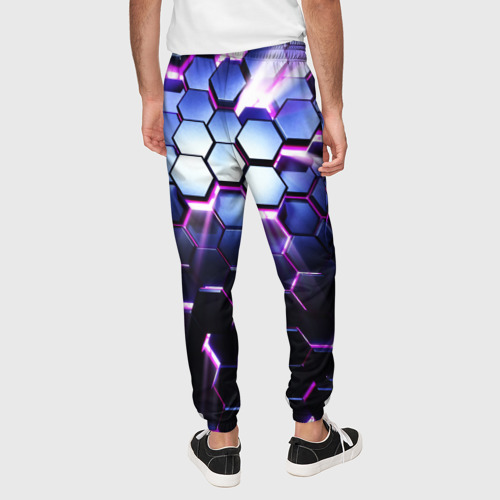 Мужские брюки 3D Соты - 3d, цвет 3D печать - фото 5