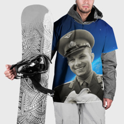 Накидка на куртку 3D Юрий Гагарин с голубем 3D