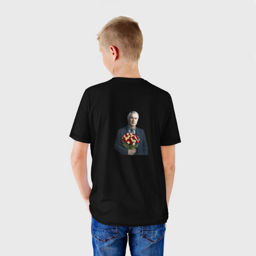 Детская футболка 3D Валерий Меладзе с цветами, цвет 3D печать - фото 4