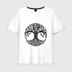 Мужская футболка хлопок Oversize Кельтское дерево жизни