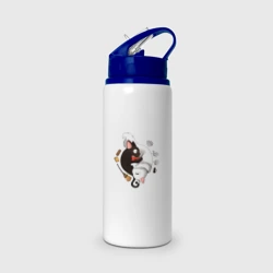 Бутылка для воды с трубочкой Дзи-Дзи и Лили