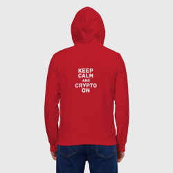 Мужская толстовка на молнии хлопок Keep Calm and Crypto On - фото 2