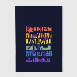 Постер Коты и книги