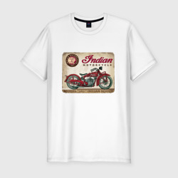 Мужская футболка хлопок Slim Indian motorcycle 1901