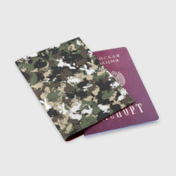 Обложка для паспорта матовая кожа Камуфляж с кроликами - фото 2