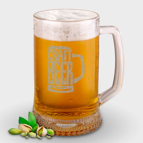 Кружка пивная с гравировкой A mug of craft beer - фото 2