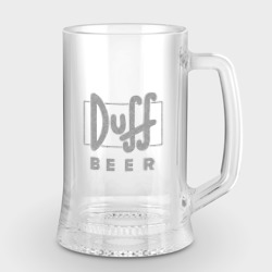 Кружка пивная с гравировкой Engraving duff beer