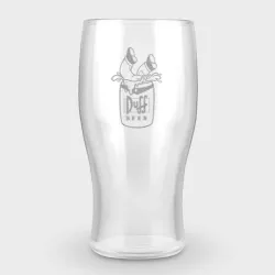 Бокал пивной с гравировкой Simpsons duff beer