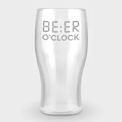 Бокал пивной с гравировкой Be:ER o`clock