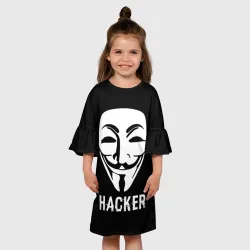 Детское платье 3D Маска хакера - фото 2