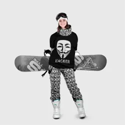 Накидка на куртку 3D Маска хакера - фото 2