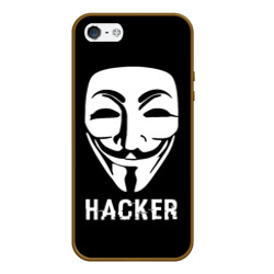Чехол для iPhone 5/5S матовый Маска хакера