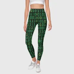 Леггинсы 3D Двоичный Код Binary Code - фото 2