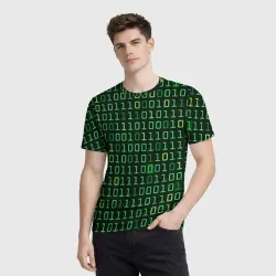 Мужская футболка 3D Двоичный Код Binary Code - фото 2