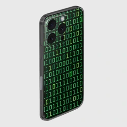 Чехол для iPhone 16 Pro силиконовый с защитой камеры Двоичный Код Binary Code - фото 2