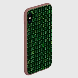 Чехол для iPhone XS Max матовый Двоичный Код Binary Code - фото 2