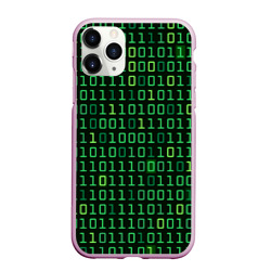 Чехол для iPhone 11 Pro Max матовый Двоичный Код Binary Code