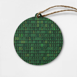 Деревянная игрушка круг Двоичный Код Binary Code
