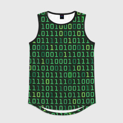 Мужская спортивная майка 3D Двоичный Код Binary Code