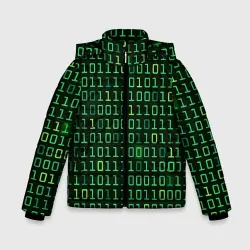 Зимняя куртка для мальчиков 3D Двоичный Код Binary Code
