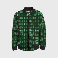 Детский бомбер 3D Двоичный Код Binary Code