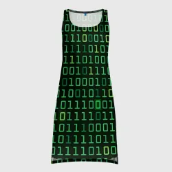 Платье-майка 3D Двоичный Код Binary Code