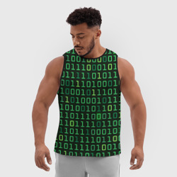 Мужская спортивная майка 3D Двоичный Код Binary Code - фото 2
