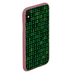 Чехол для iPhone XS Max матовый Двоичный Код Binary Code - фото 2
