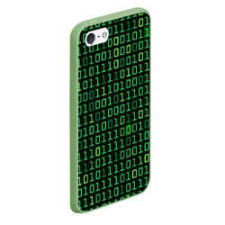 Чехол для iPhone 5/5S матовый Двоичный Код Binary Code - фото 2