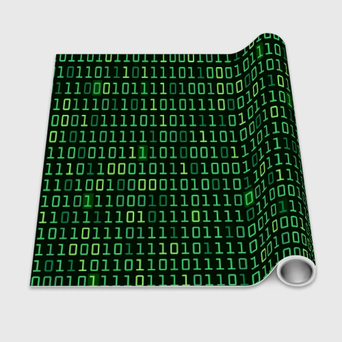 Бумага для упаковки 3D Двоичный Код Binary Code - фото 2