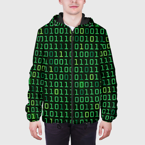 Мужская куртка 3D Двоичный Код Binary Code, цвет 3D печать - фото 4