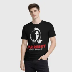 Мужская футболка 3D MR robot Хакер - фото 2