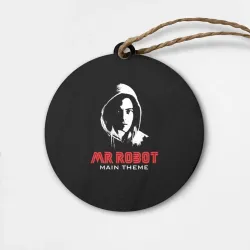 Деревянная игрушка круг MR robot Хакер