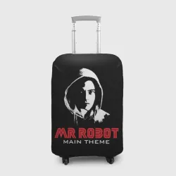 Чехол для чемодана 3D MR robot Хакер
