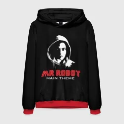 Мужская толстовка 3D MR robot Хакер
