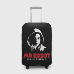 Чехол для чемодана 3D MR robot Хакер