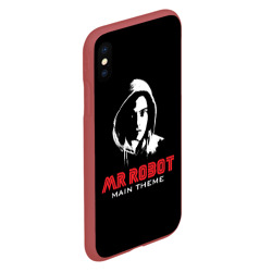 Чехол для iPhone XS Max матовый MR robot Хакер - фото 2