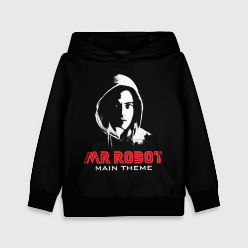 Детская толстовка 3D MR robot Хакер, цвет черный