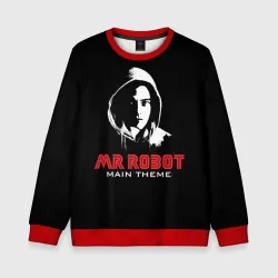 Детский свитшот 3D MR robot Хакер